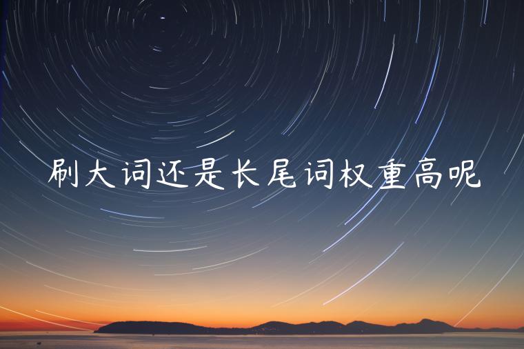 刷大詞還是長(zhǎng)尾詞權(quán)重高呢